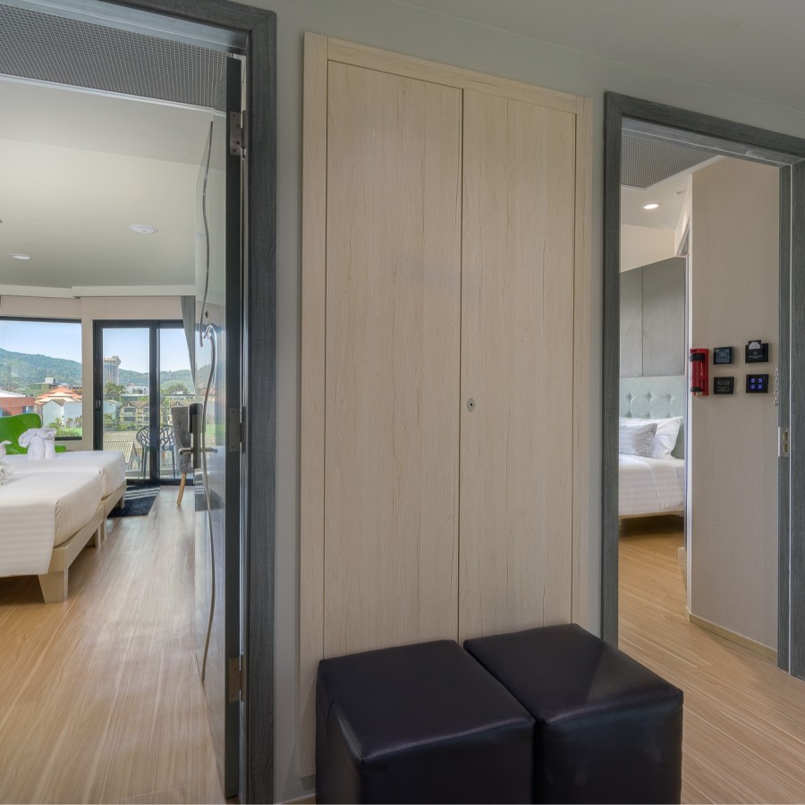 Two bedrooms deluxe family unit